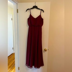 Birdy Grey Gwennie Dress Chiffon Cabernet, Size Small.